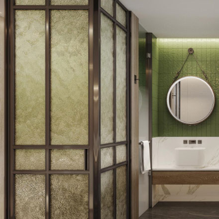 酒店形象设计公司运用色彩情绪板指导设计。