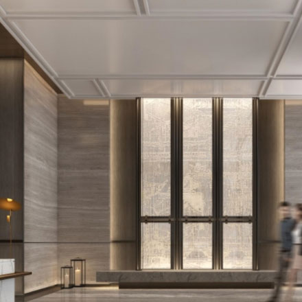 酒店形象设计公司规划酒店花园导视。