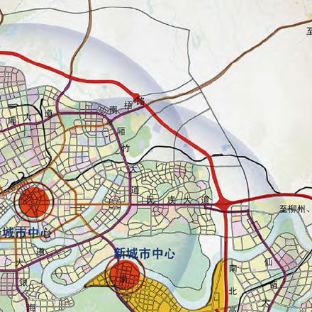 酒店形象设计公司规划酒店商业街标识。